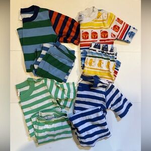 Hanna Andersson short pajamas Size 8 set of 4